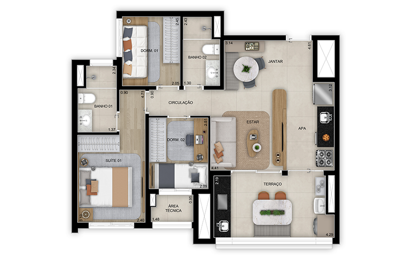 Grand Club Home Spaces Alto da Boa Vista